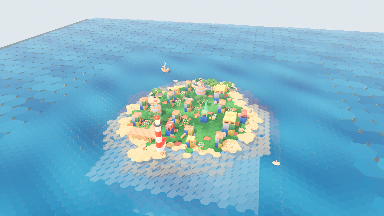The in-game build menu open over a bustling colony.