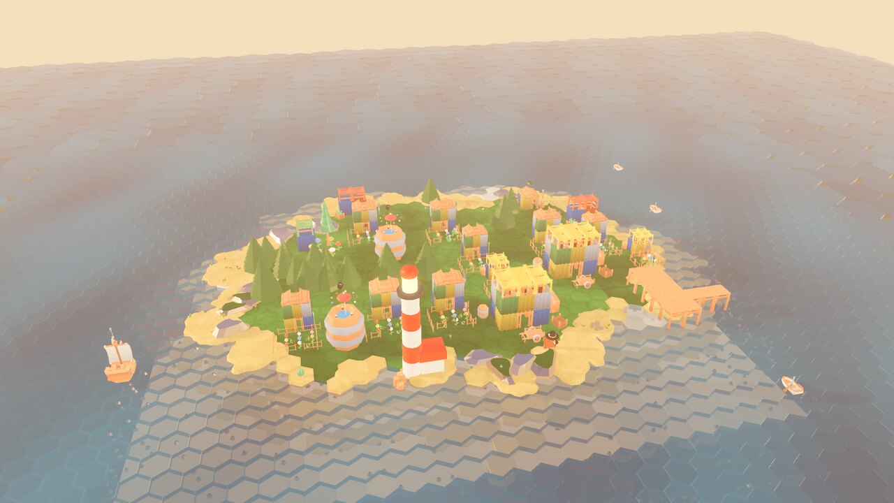 A bustling cold-coast town at dawn - a scene from Beyond the Horizon.