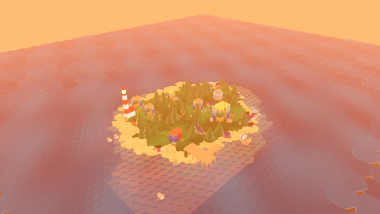 A cold-coast cove at sunset - a scene from Beyond the Horizon.