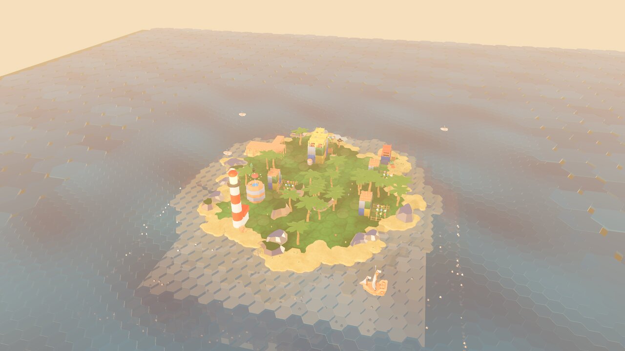 A tropical cove at dawn - a scene from Beyond the Horizon.